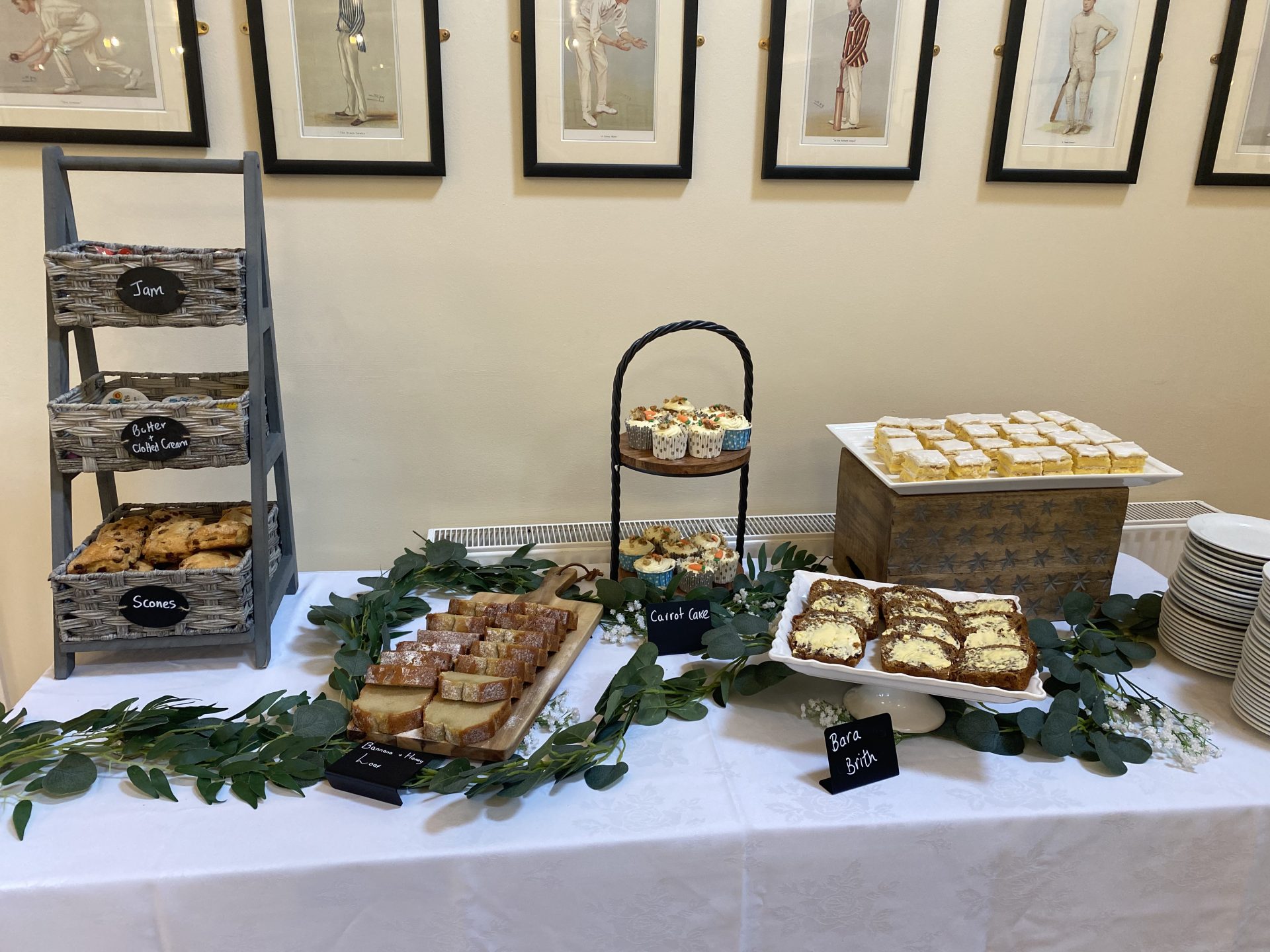 Sweets and cakes on table